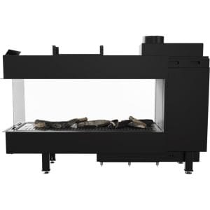 Wood and Steel Fireplace in Cyprus Petraland