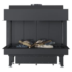 Wood and Steel Fireplace in Cyprus Petraland