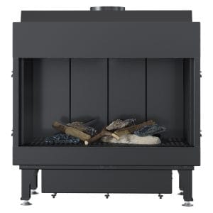 Wood and Steel Fireplace in Cyprus Petraland