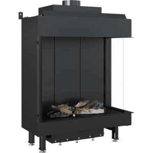 Wood and Steel Fireplace in Cyprus Petraland