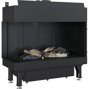 Wood and Steel Fireplace in Cyprus Petraland