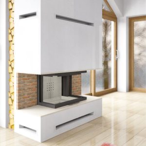 Wood and Steel Fireplace in Cyprus Petraland