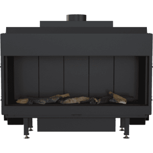 Wood and Steel Fireplace in Cyprus Petraland