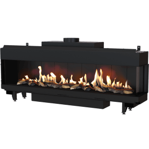 Wood and Steel Fireplace in Cyprus Petraland