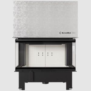 Wood and Steel Fireplace in Cyprus Petraland