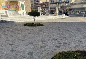 Cobblestones Granite Gray 10x10x5cm in Cyprus Petraland