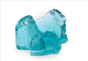 Turquoise Glass Stones in Cyprus Petraland